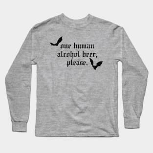 Human Beer Long Sleeve T-Shirt